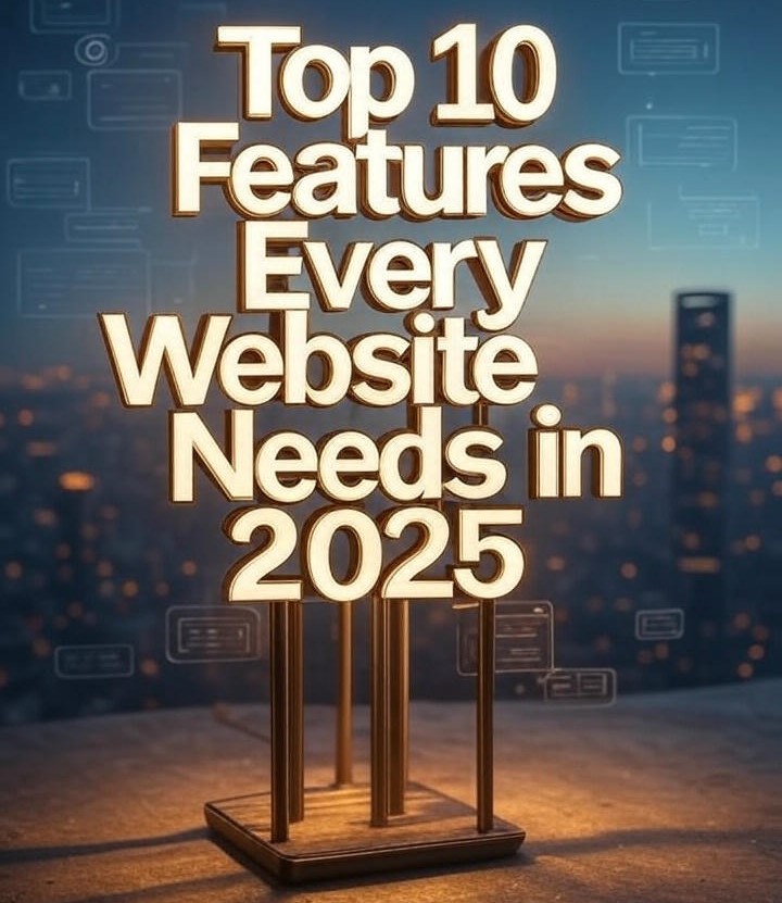 Top 10 Features Every Website Needs in 2025