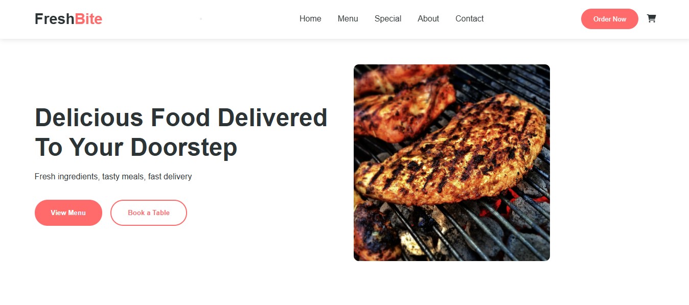 Indian Restaurant and Food Online Service Website 