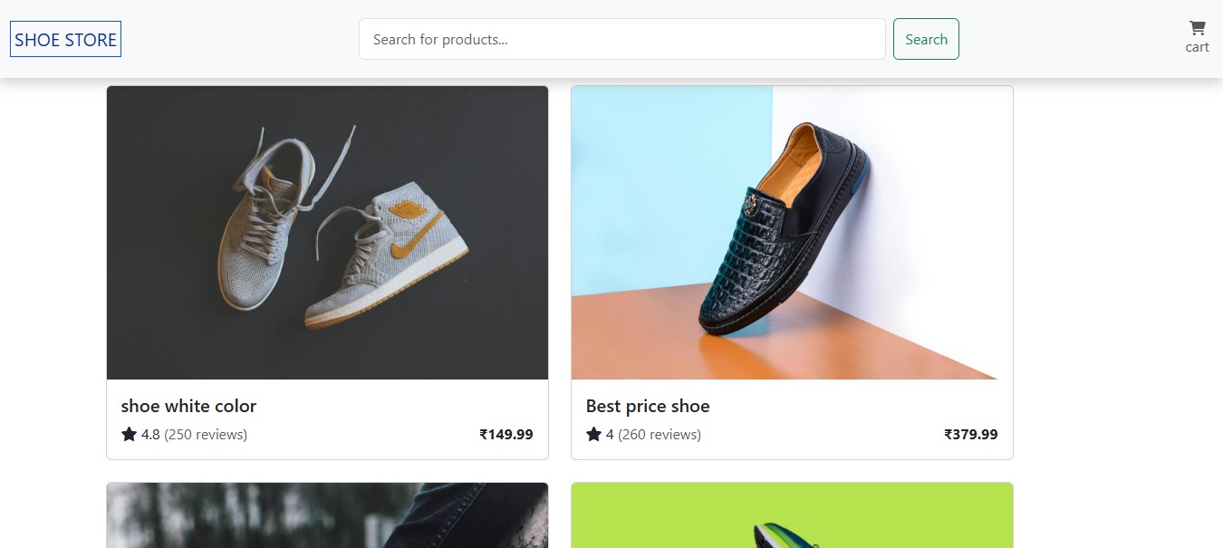 Shoe Store Website Design